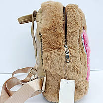 Рюкзак для дівчинки меховий, фото 3