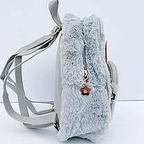 Рюкзак для дівчинки меховий, фото 3