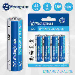 Батарейки AA мізинчикові Westinghouse  - АА, LR6, 4 шт / Лужні батарейки