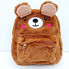 Рюкзак для дівчинки меховий