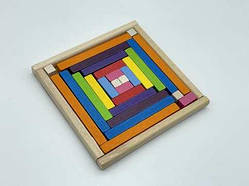 Пазли для дітей з натурального дерева (15х15 см) дитяча іграшка з екоматеріалів / Пазли для дітей з натурального дерева (15х15 см)