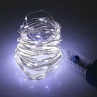 Світлодіодна гірлянда нитка Краплі роси 200 Led 20 м з USB підключенням та пультом ДУ біла (25157-E)