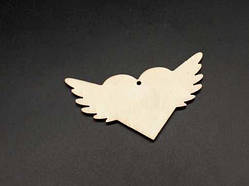 Дерев'яні заготовки з фанери. Серце. 6х10см / Дерев'яні заготовки з фанери. Серце. 6х10см