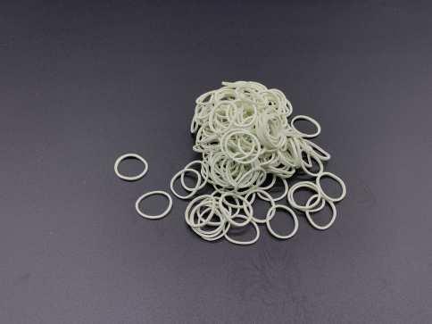 Гумки для банкнот канцелярські силіконові 15 мм білі в пакеті 10 грам / Гумки для банкнот канцелярські силіконові 15 мм білі в, фото 1