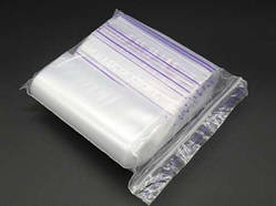 Пакет-Струна поліетиленовий для пакування та зберігання 10х20 см. із застібкою zip-lock 100 шт/уп. Пакет Гріппер / Пакет-Струна