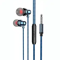 Наушники с микрофоном BOROFONE BM65 Sole wire-controlled earphones with mic Ice Sea Blue (BM65U)