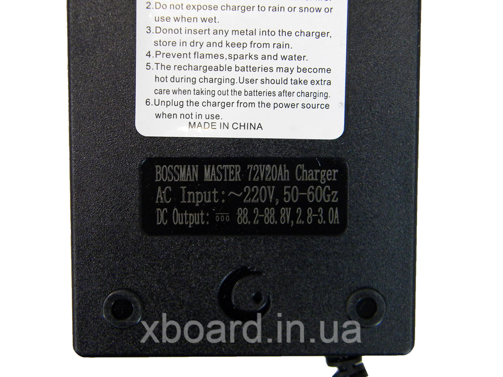 Зарядное устройство BOSSMAN 72V/20Ah - фото 3 - id-p1171589973