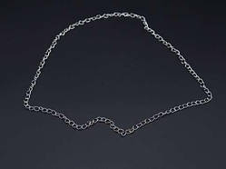 Ланцюжок для рукоділля (декоративна прикраса). Колір "Срібло". 56см 3.5 мм / Ланцюжок для рукоділля (декоративна прикраса). Колір