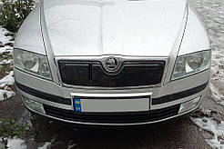 Зимова накладка на решітку (верхня) Матова для Skoda Octavia II A5 2006-2010рр