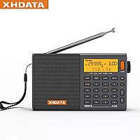 Всеволновый цифровой радиоприемник XHDATA D-808, DSP FM64-108/SW/LW/AIR/SSB/LSB, RDS Li-Ion, Grey