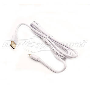 Кабель USB 2.0 — micro USB (преміум'якість), 1.8 м,білий, фото 3