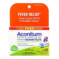 Boiron, Aconitum, Fever Relief, Meltaway Pellets, 3 Tubes, 80 Pellets Each в Украине