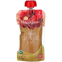 Happy Family Organics, Clearly Crafted, органическое детское питание, этап 2, для детей старше 6 месяцев, в в