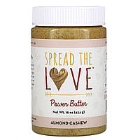 Spread The Love, Power Butter, миндальное масло с кешью, 454 г (16 унций) в Украине