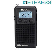 Радіоприймач цифровий Retkess TR103, FM/AM/SW/УКВ/Li-Ion, MP3, Micro SD, найкомпактніший, дуже гучний.