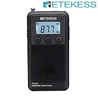 Радиоприемник цифровой Retekess TR103, FM\AM\SW\УКВ\ Li-Ion, MP3, Micro SD, самый компактный, очень громкий.