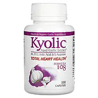Kyolic, Aged Garlic Extract, формула 108, 100 капсул в Украине