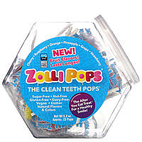 Zollipops, The Clean Teeth Pops, леденцы для чистки зубов, ассорти, 147 г (5,2 унции) в Украине