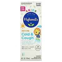 Hyland's, 4 Kids, средство от насморка и кашля для детей, для приема днем, от 2 до 12 лет, 118 мл в Украине