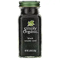 Simply Organic, Органічне, чорне насіння кунжуту, 3,28 унції (93 г)