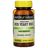 Mason Natural, Красный рис с дрожжами, цельные травы, 60 капсул в Украине
