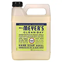 Mrs. Meyers Clean Day, Жидкое мыло для рук в экономичной упаковке с ароматом лимонной вербены, 975 мл (33 в в