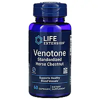 Life Extension, Venotone, стандартизированный экстракт конского каштана, 60 капсул в Украине