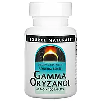 Source Naturals, Athletic Series, гамма-оризанол, 60 мг, 100 таблеток в Украине