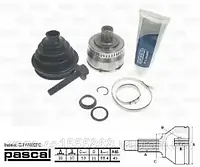 ШРУС наружный (комплект) VW Passat 1.6/1.8T/2.0 00-; A:33/F:30/O:53/X/ABS:45 PASCAL G1W032PC