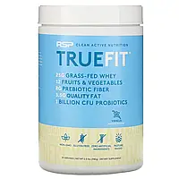 RSP Nutrition, TrueFit, сывороточный протеиновый коктейль из экологически чистых ингредиентов, ваниль, 940 г в