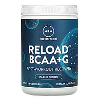 MRM, RELOAD BCAA+G, восстановление после тренировок, вкус тропических фруктов, 330 г (11,6 унций) в Украине