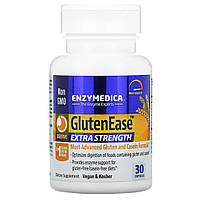 Enzymedica, GlutenEase, добавка для переваривания глютена с повышенной силой действия, 30 капсул в Украине