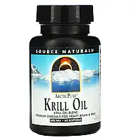 Source Naturals, ArcticPure, крилевый жир, 500 мг, 60 желатиновых капсул в Украине