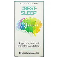 Natural Factors, 3 Brains, The Best-Sleep, 90 вегетарианских капсул в Украине