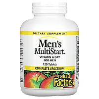 Natural Factors, Men's MultiStart, Ежедневные Витамины для Мужчин, 120 ...