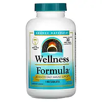 Source Naturals, Wellness Formula, ежедневная иммунная поддержка, 180 таблеток в Украине