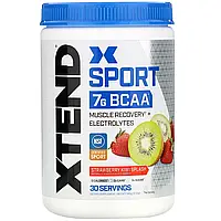 Xtend, Sport, 7 г аминокислот с разветвленной цепью (BCAA), со вкусом клубники и киви, 345 г (12,2 унции) в