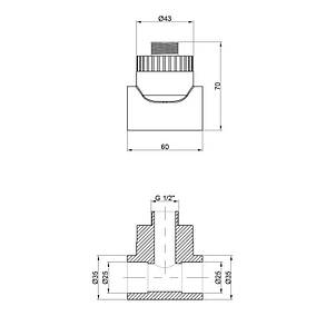 Трійник PPR Alfa Plast 25х1/2" ЗР, фото 2