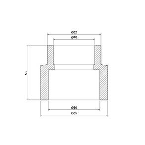Муфта PPR Thermo Alliance 50х40, фото 3