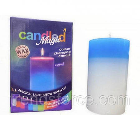 Воскова свічка з вбудованою підсвіткою Rgb Свічка змінна колір Candled Mood Madic 197811, фото 3