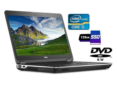 Ноутбук Б-клас Dell Latitude E6440/ 14" (1920x1080)/ Core i5-4310M/ 4 GB RAM/ 128 GB SSD/ HD 4600, фото 1