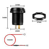 Вбудований адаптер Type-C PD USB QC3.0 з вольтметром 12-24В в прикурювач, фото 3