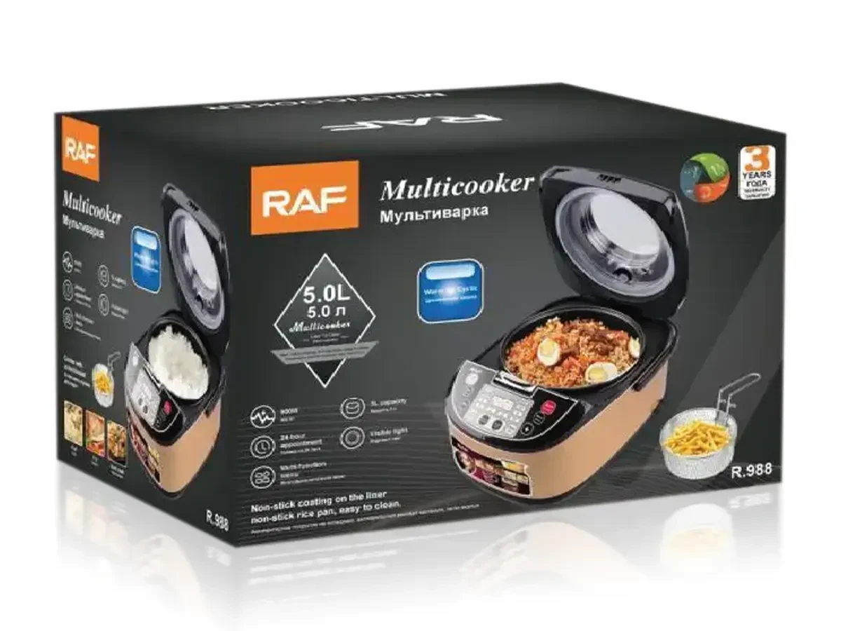 Мультиварка 5,0л 900Вт RAF R988 4шт 7424