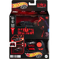 Hot Wheels RC 1:64 The Batman Batmobile Машинка на р/у с пультом автомобиль Хот Вилс Бэтмен Бэтмобиль (HBL43)