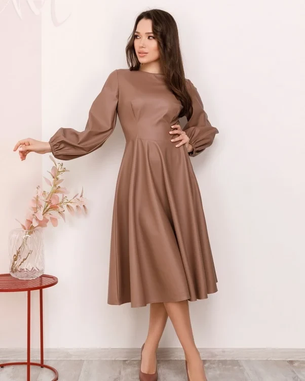 Сукня 12379 S коричневий L M