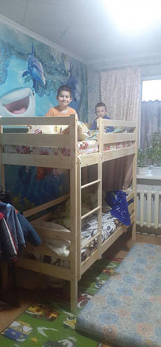 Купить Двухъярусная кровать с ящиками для 2х детей 80x190см, цена 8500 ...