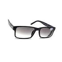 Універсальні чорні пластикові окуляри 220 тоновані сірі