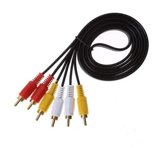 Шнур зєднувальний 3RCA х 3RCA тюльпан-тюльпан 1.2метра (JAPAN)