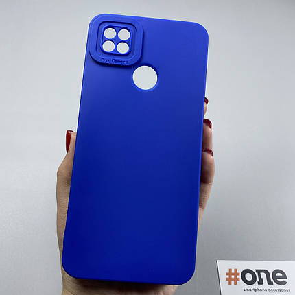 Чохол для Xiaomi Redmi 9C силіконовий із закритою камерою чохол на телефон сяомі редмі 9с синій W7N, фото 1