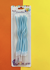 Свічки для торта "кокальні" блакитні